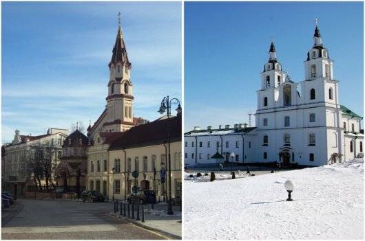 Фотобитва: Вильнюс vs Минск