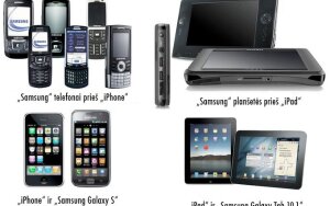 Ar tikrai „Samsung“ planšetė skiriasi nuo „Apple“?
